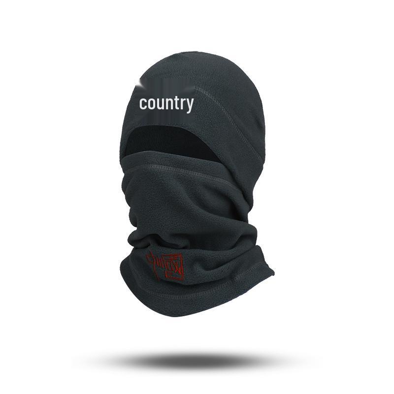 Зимний ветрозащитный балаклава Outlaw: Теплая вязаная маска для лица с одним отверстием для велоспорта.