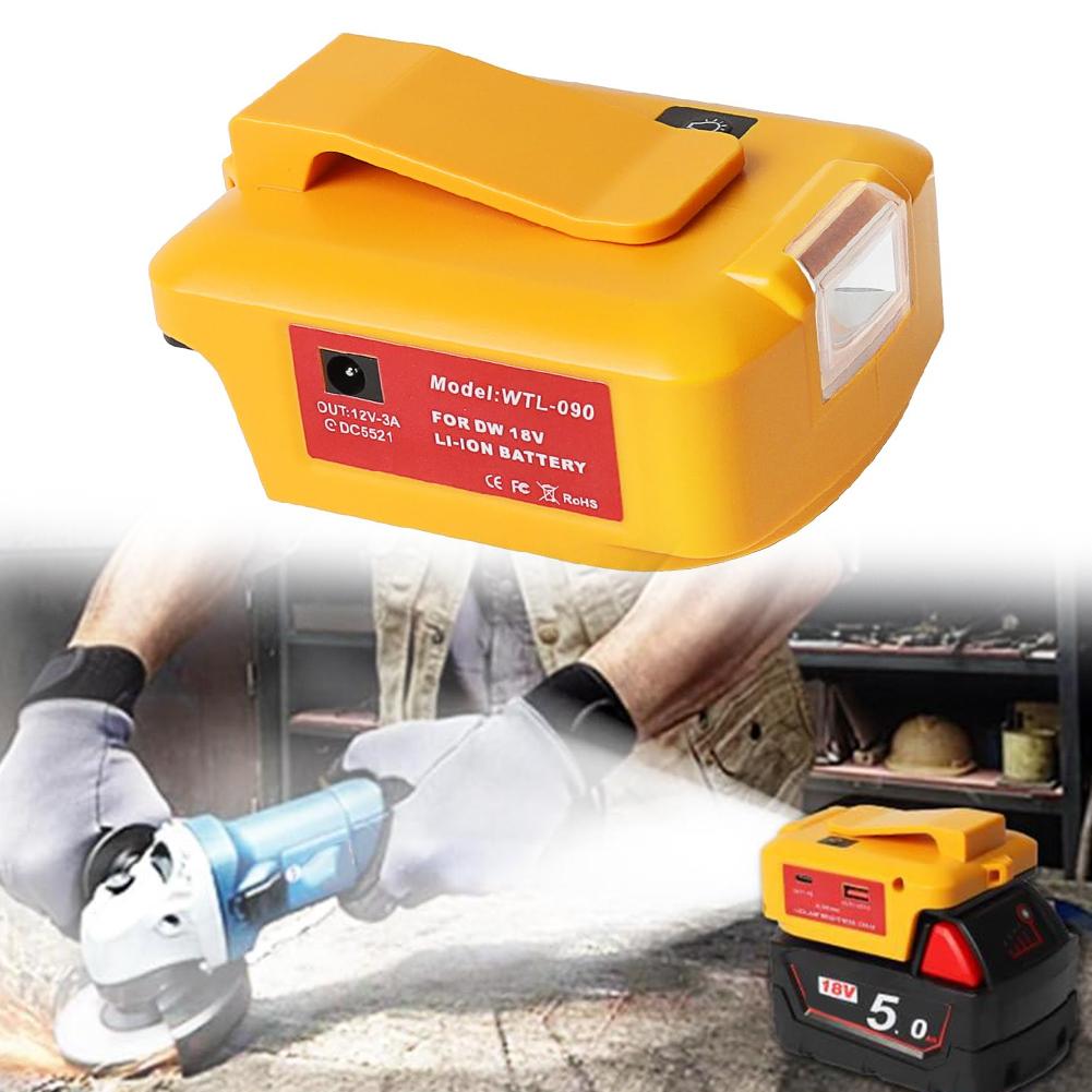 Для инструментов DEWALT Power Bank Адаптер питания Освещение для улицы Показать как на картинке Гарантия совместимости Энергоэффективность