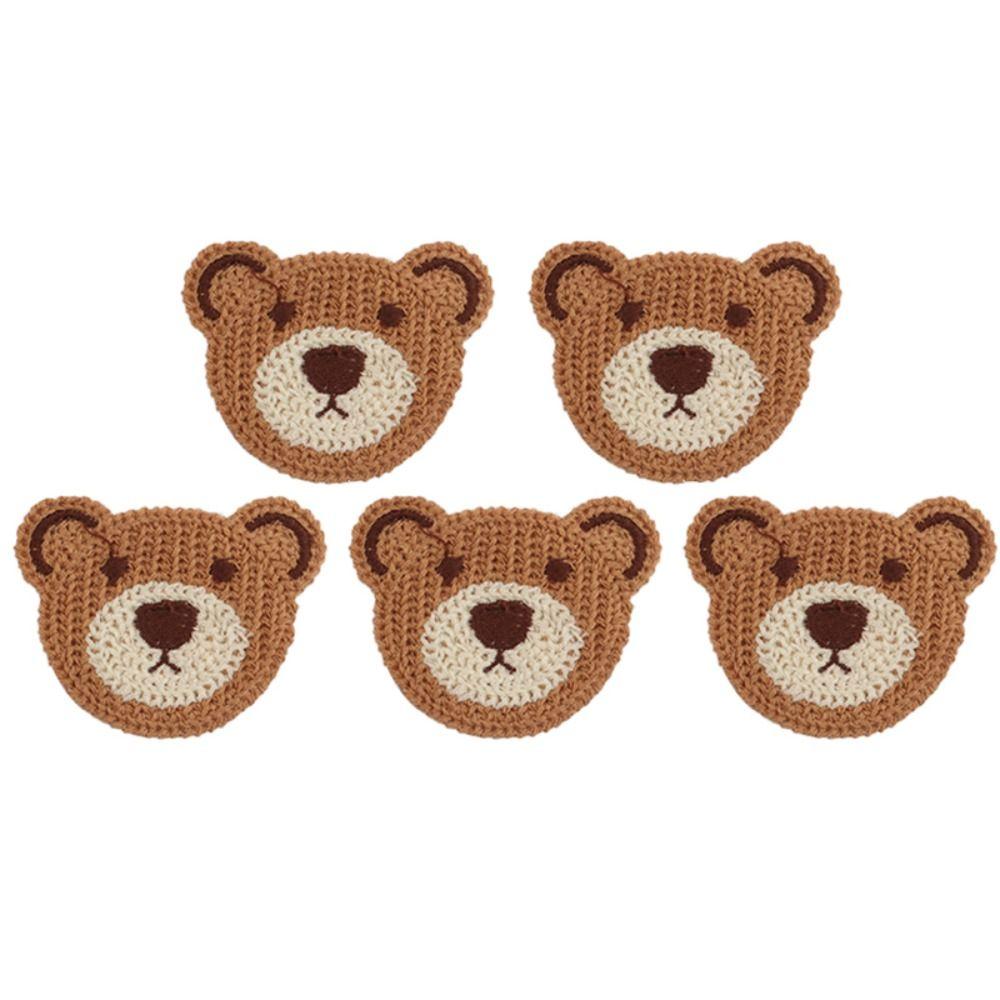 Для одежды Милый мультяшный медведь Животное Одежда Украшение Значок Вышивка Наклейки Аппликации Нашивка