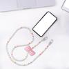 Beaded Phone Lanyard 47.24inch Long Cute Crossbody Charm for Travel Dating