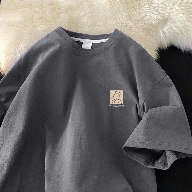 Cotton Rabbit Short-sleeved T-shirt Female Summer New Five-minute Sleeve Loose