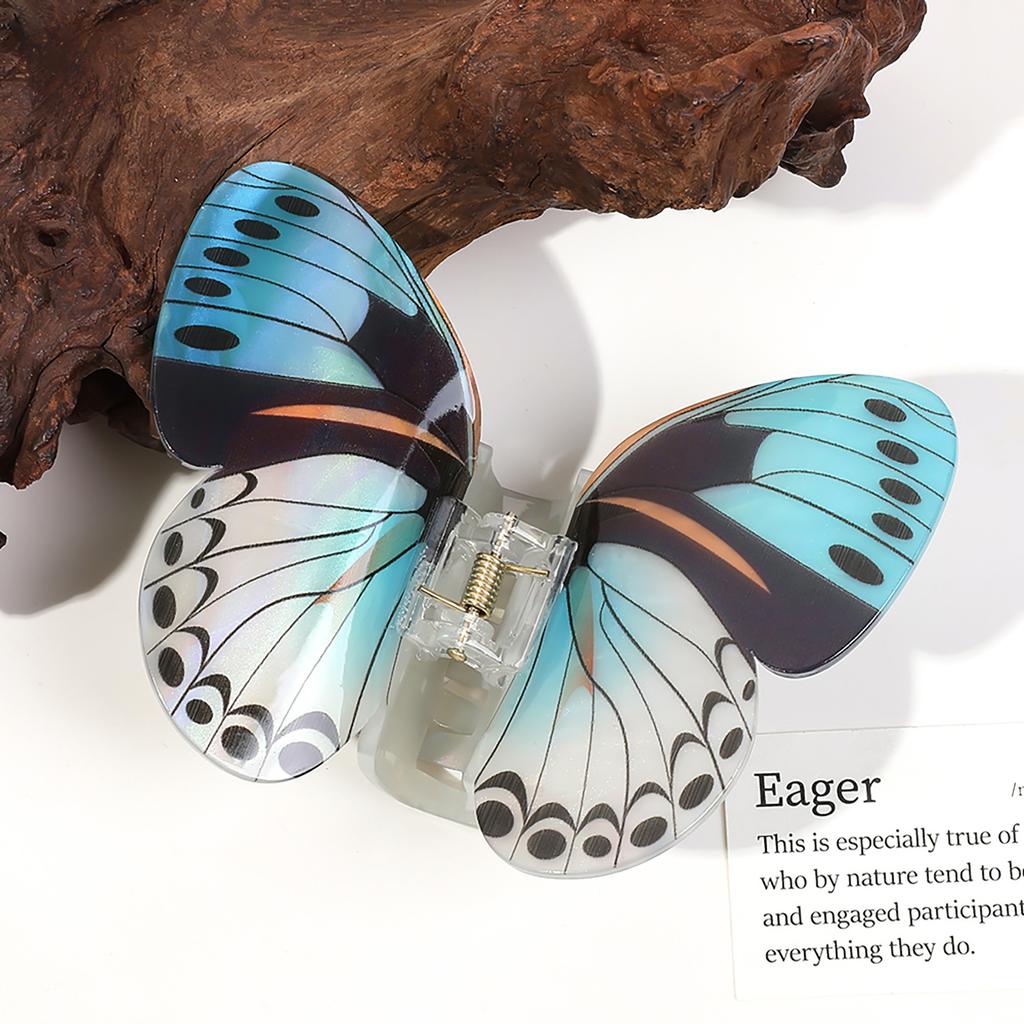 Акриловая заколка-бабочка для волос с когтями, корейский темперамент, простая заколка-зажим для волос для девочек, заколка-акула, женские аксессуары для укладки волос