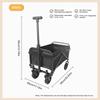 Складная Портативная Тележка для Пикника, Отдыха на Природе, Кемпинга, Сверхпрочная Складная Хозяйственная Тележка, Покупательская, Пляжная, Складная Хозяйственная Тележка