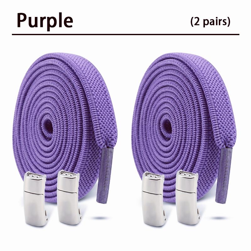 Магнитные шнурки без завязок Плоские эластичные шнурки Кроссовки Ботинки Без завязывания Шнурки Резинки для обуви Аксессуары 2 пары