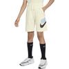 Nike Детские шорты свободного кроя с принтом логотипа Детские плавки цвета кокоса, молока и белого CK0509-113