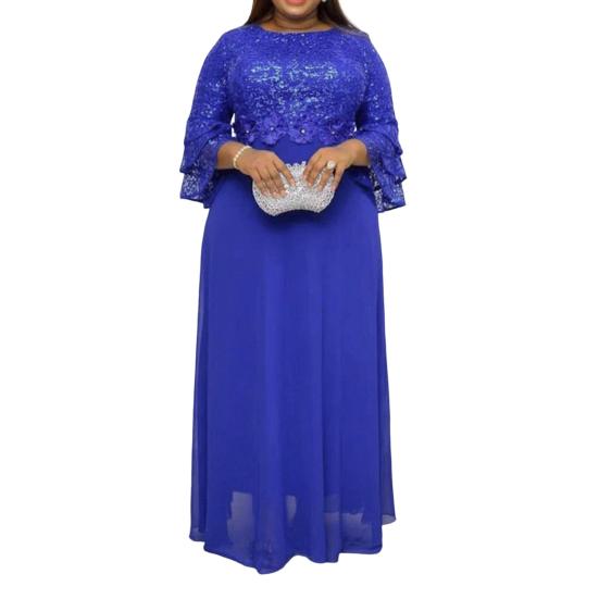 МОДНОЕ вечернее платье, обтягивающее талию, надеваемое на ощупь, красивое, элегантное, кружевное, шифоновое, сшитое, женское, большого размера, вечернее платье для вечеринки