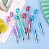 Back To School Season 10pcs Creative Imitation Metallic Imitation Crystal Imitation Diamond Ballpoint Pen Color Signature 0.7mm Blue Ballpoint Pen