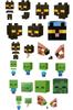 Minecraft Mob Head Mini Figure Mini Assortment Фигурки, проданные в годах и (ШАХТЕРСКОЕ РЕМЕСЛО) [36 ящиков] [6 вверх] 986A-HDV64