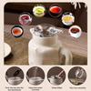 Ceramic Brewing Teapot Household Tea and Water Separation Single-pot Tea Set Light Luxury Flower Teapot Piaoyi Pot with Filter