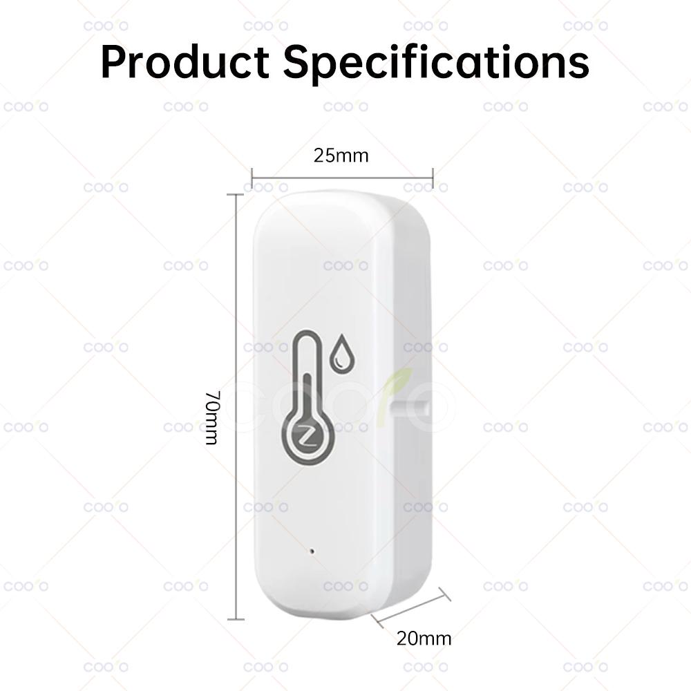 Tuya Zigbee Датчик температуры и влажности Умный дом Комнатный термометр Гигрометр Мониторинг через приложение работает с Smart Life Zigbee2mqtt