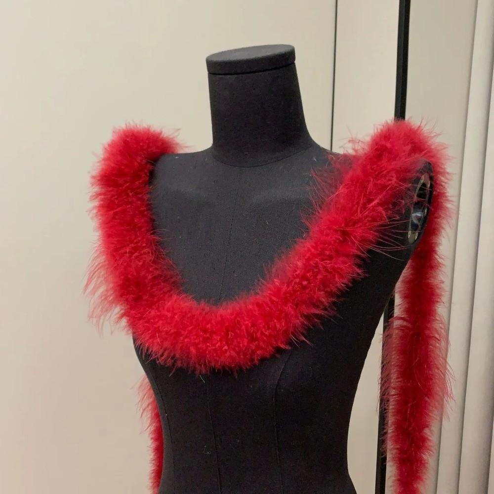 Декоративная полоса 2 метра Манжетная полоса Искусственный мех Пушистая отделка DIY Одежда Шитье Домашний декор Искусственный мех Декорация