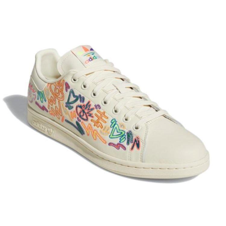 Kris Andrew Small x adidas Stan Smith Pride Унисекс Кроссовки Белые Кремово-белые GX6394