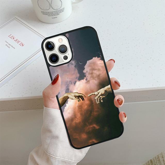 Hand Art Aesthetic Phone Case For iPhone 17 Air 14 15 16 13 12 Cover For Apple 14 15 16 Pro Max Plus Coque