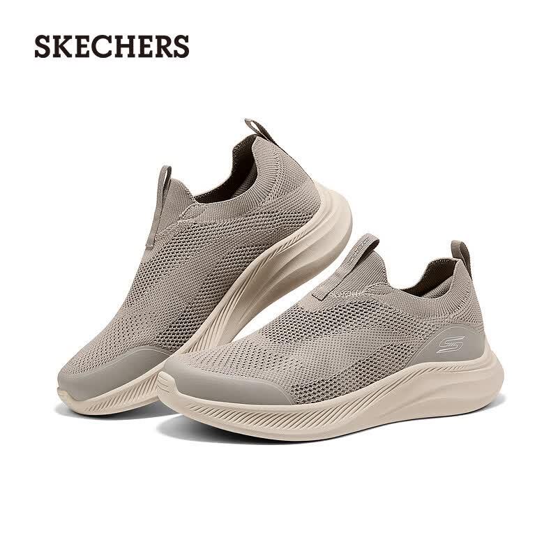Skechers Мужская повседневная обувь без шнурков для ходьбы