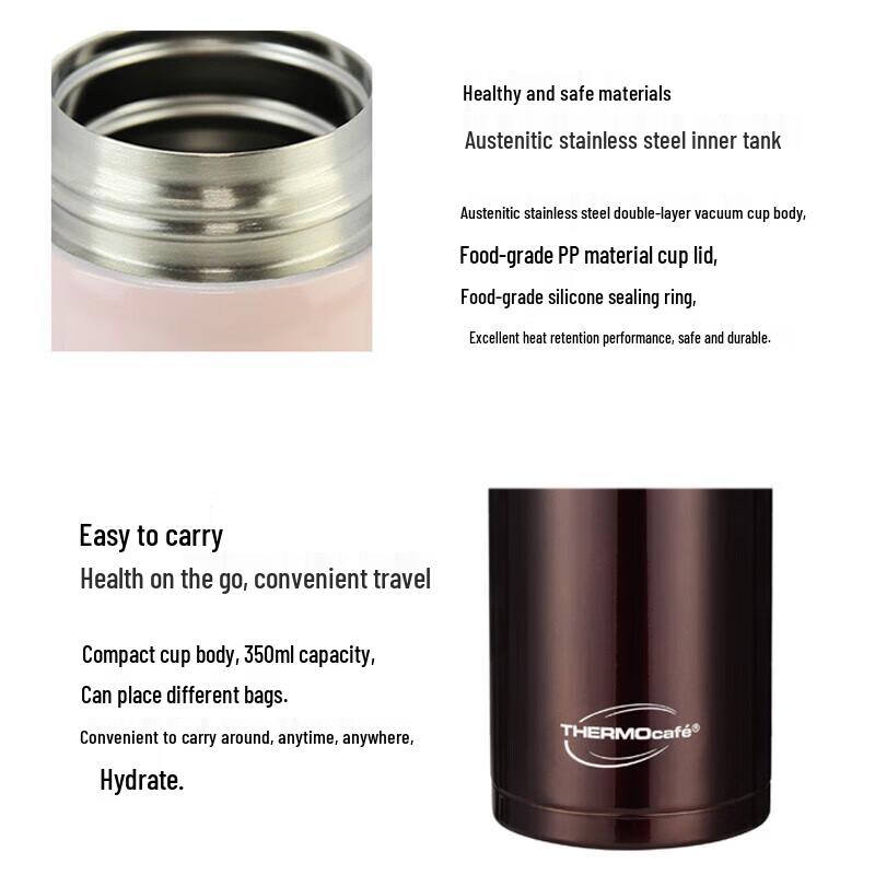 Thermos 304 Stainless Steel Insulated Pop-up Water Bottle