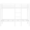 Bunk Bed without Mattress White 90x200 cm Steel