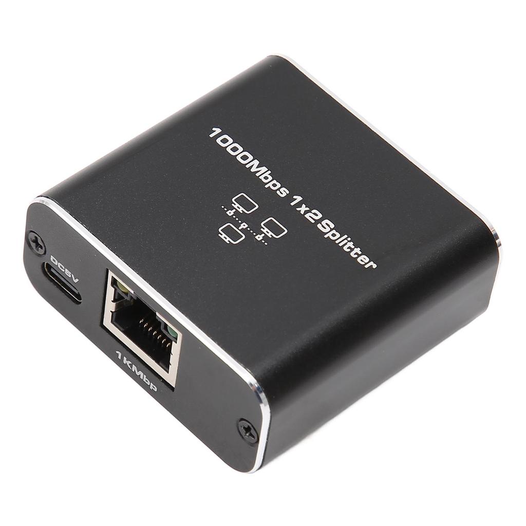 Разветвитель кабеля Ethernet 1000 Мбит/с 1 на 2, совместимый с Cat5, Cat5e, Cat6, Cat7, два устройства совместно используют RJ45