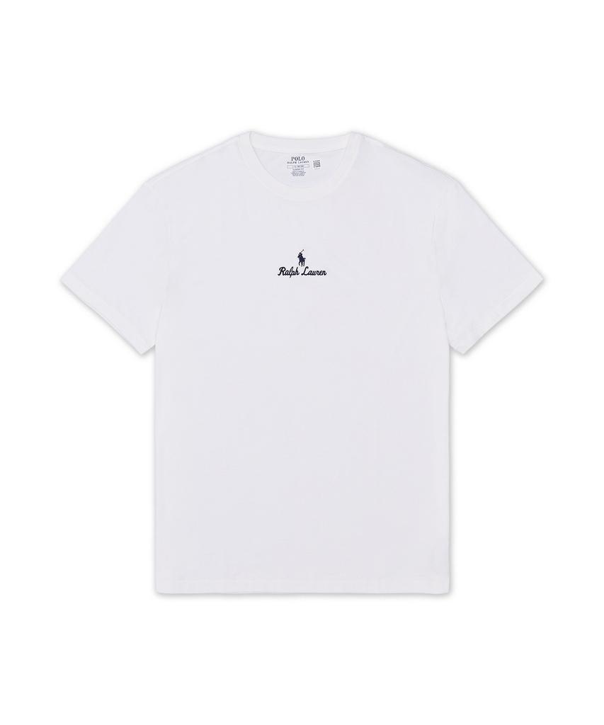 POLO RALPH LAUREN Классический крой Хлопковая футболка с логотипом - Белая