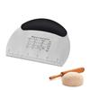 1pcs Semicircle Stainless Steel Dough Scraper/Knife with Scale Cake Pizza Cutter Flour Bread Knife Baking Tools