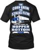 Футболка с изображением кукурузных стеблей Hopper Bottom Crew, вышивка на левой стороне груди, Произведено в США, размеры от S до 5XL