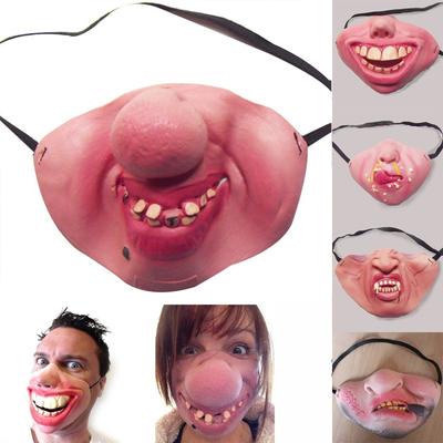 Унисекс творческая мода выражение лица хлопковая маска многоразовая забавная маска-чехол