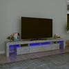 VidaXL TV Stand with LED Lights Entertainment Center Storage Media Console Living Room Furniture Home 3152789