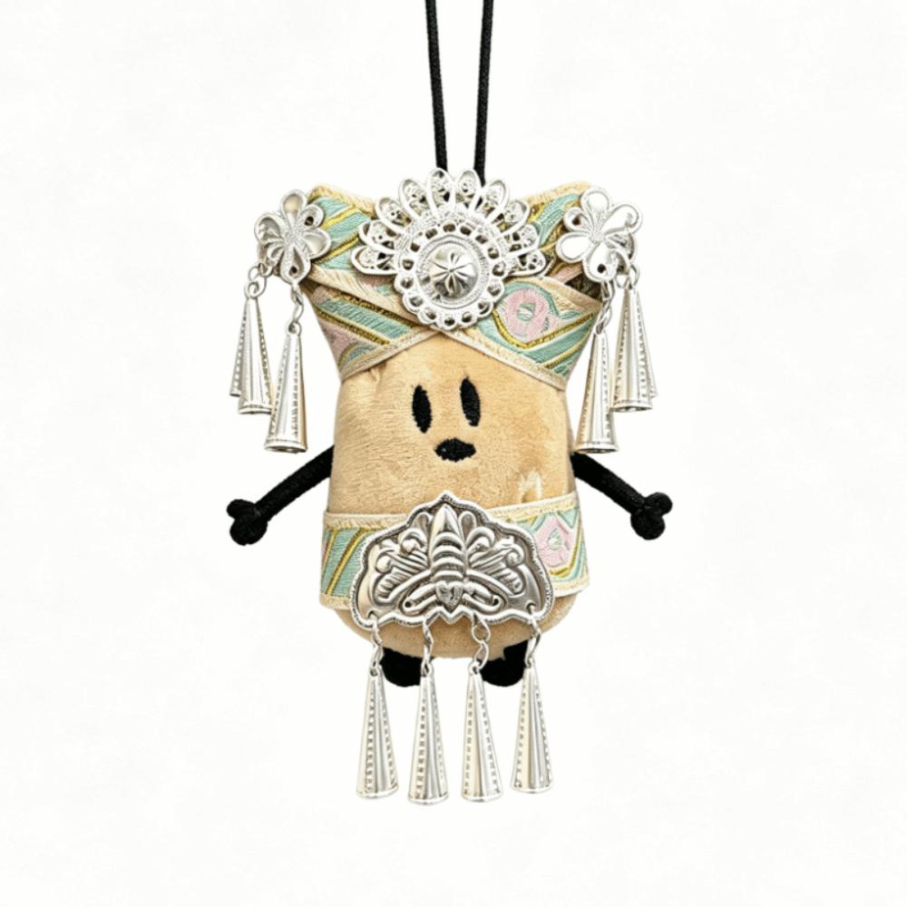 Ethnic Style Plush Potato Keychain Creative Plush Backpack Ornament Creative Gifts