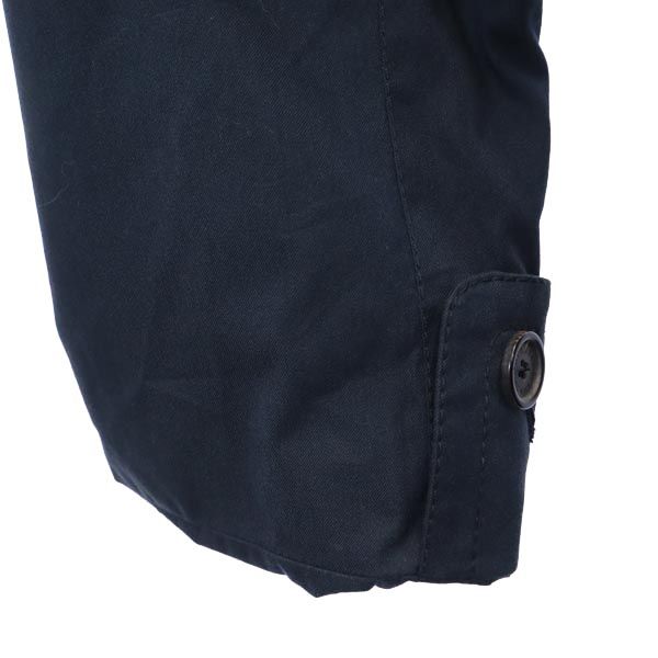 Burberry Сделано в Великобритании Пальто-стойка из нержавеющей стали 50 Темно-синий Пояс Мужское Б/у