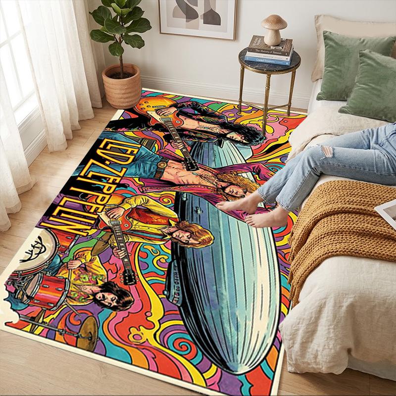 Zeppelin Living Room Nonslip Area Rug Soft Carpet For Bedroom Game Playroom Sofa Office Home Decor Doormat Christmas Gift C929798