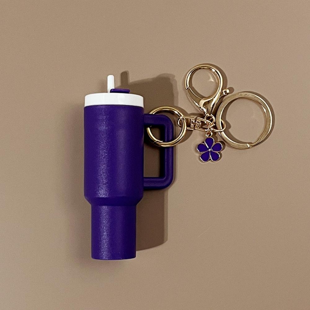 Mini Cup Keychains for Stanley Cup Accessories Cute Tumbler Lip Balm Storage Box Women Purse Backpack Decor Holder Ornaments