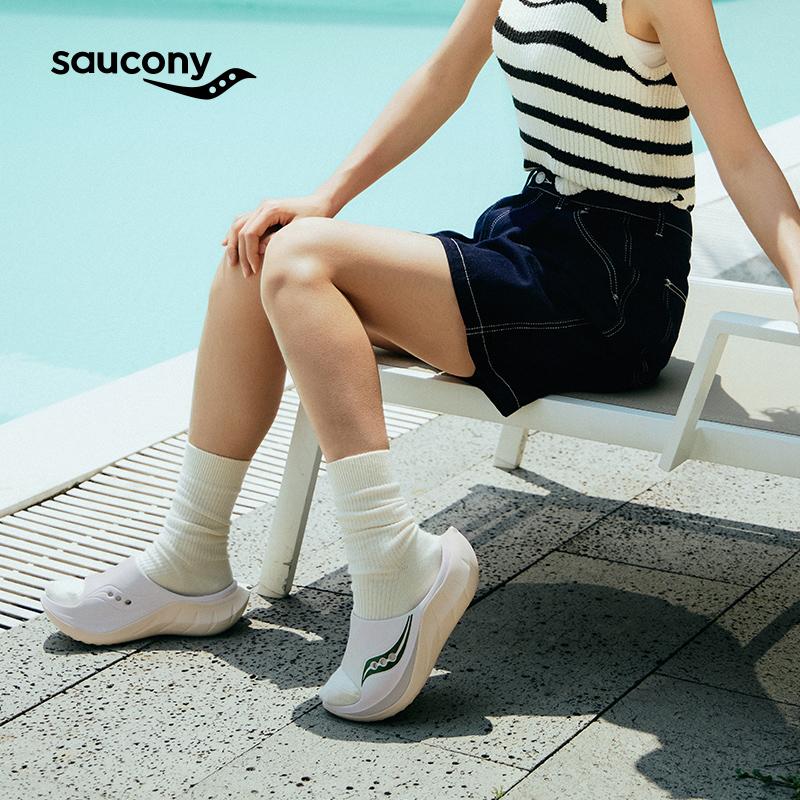 SAUCONY Бестселлер Расслабляющие Спортивные Бесшумные Нескользящие Устойчивые к запаху Защищающие от натирания Быстросохнущие Антибактериальные Массажные Шлепанцы Унисекс Сандалии S28903-4