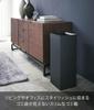 Yamazaki Jitsugyo Trash Can Square Long Black Tower Trash Can Dust Box Slim 4489 Approx. W22.5XD22.5XH60cm