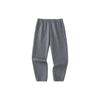 Training Series Solid Color Mid Waist Cuffed Fleece Knitted Sports Pants Men Pants Gray 152347307-2