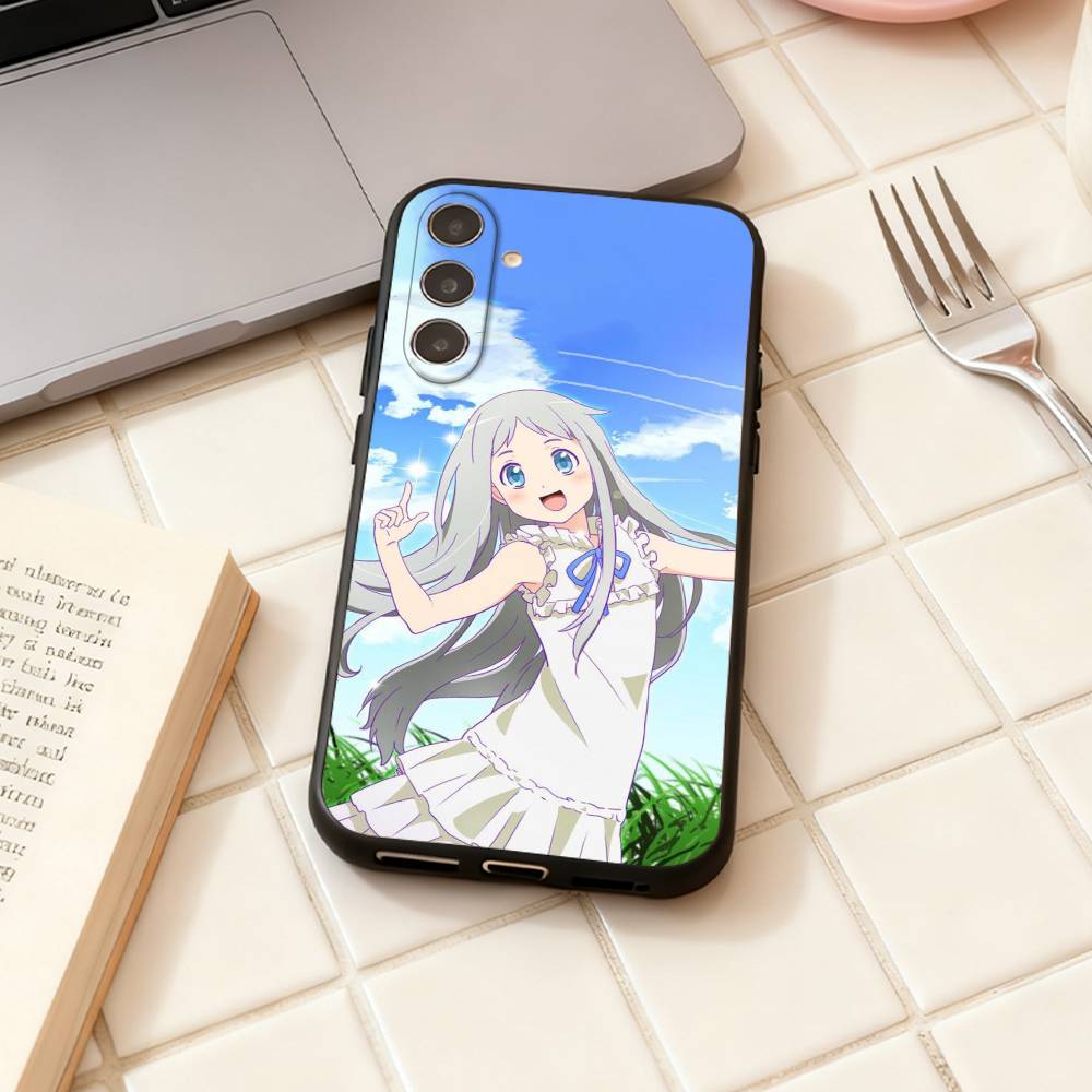 Чехол для телефона AnoHana M-Meiko Anime H-Honma для Samsung Galaxy A73, A72, A71, A70, A53, A52, A51, Другие Мягкий Черный Корпус