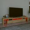 Vidaxl Szafka Pod Tv Z Oświetleniem Led, Dąb Sonoma, 230X36,5X40 Cm