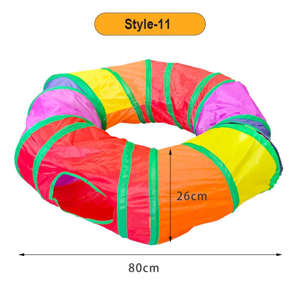 Breathable Cat Tunnel Tube Polyester+Steel Wire Pet Fun Play Toy Portable Cat Nest  Cat
