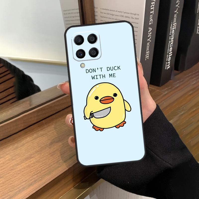 Cartoon Duck Knife Case For Samsung Galaxy M35 M15 M55 M56 M36 M16 M06 M31 M13 M33 M53 M12 M32 M52 M14 M34 M54
