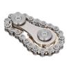 Stainless Steel Fidget Sprocket Toy Children Gears Linkage Bike Chain Toy for ADHDPlating Base