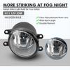 BEVINSEE Front Bumper Clear Fog Lights Lamps w/ Switch & Cables & Lamp Frame for Toyota Yaris Hatchback 2009-2011