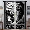 Домашний интерьер Шторы для гостиной Deadly Tarot The Sun Tin Sign Blackout Curtains 2 Pieces Partition Window Curtain Shades