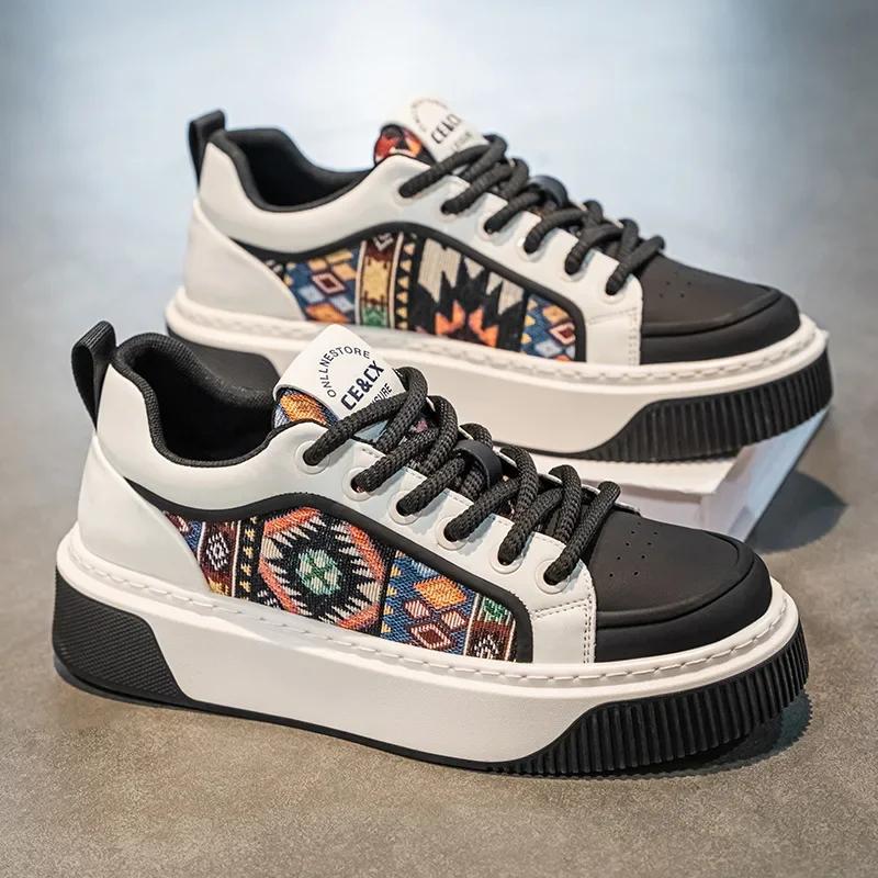 Модная мужская повседневная обувь 2025 Новая весенняя повседневная спортивная обувь Роскошная удобная трендовая мужская обувь для скейтборда модные кроссовки мужская обувь