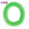 Pest Repellent, EVA Mosquito Repellent Bracelet, 5 Pieces, for Adults and Children, Spiral Bracelets - 04 5pcs[B95]