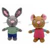 Hot 30cm Pip and Posy Plush Toys Soft Stuffed Animal Rabbit Mouse Plushie Dolls Birthday Gift for Kids Boys Girls