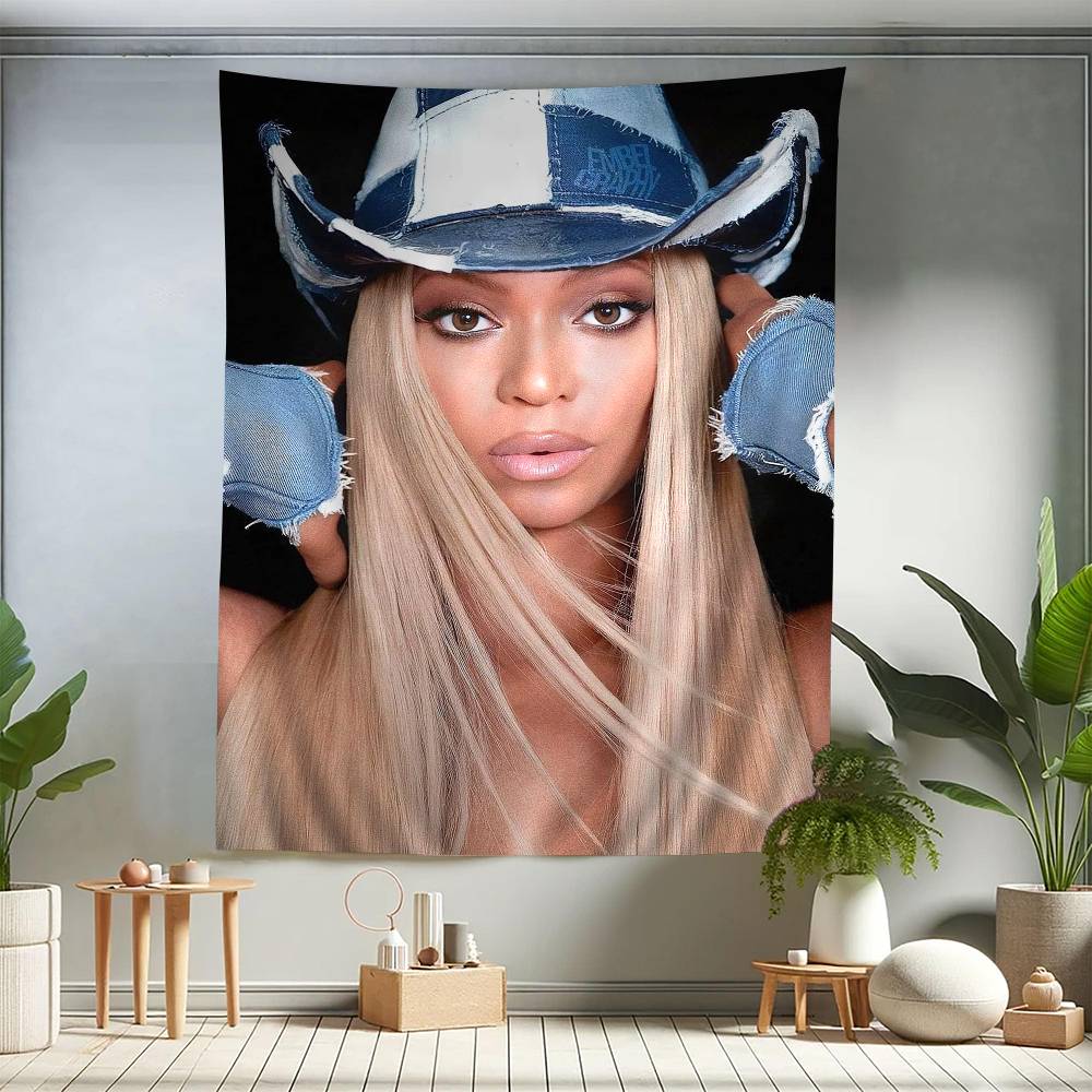 BBeyonce Горячая Певица Цветной Гобелен Настенный Бохо Гобелены Настенное Искусство Мандала Декор