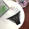 Sheer Lace Mesh Women Thong Floral T-Back Panties Thin Lace Flower Briefs  Lady