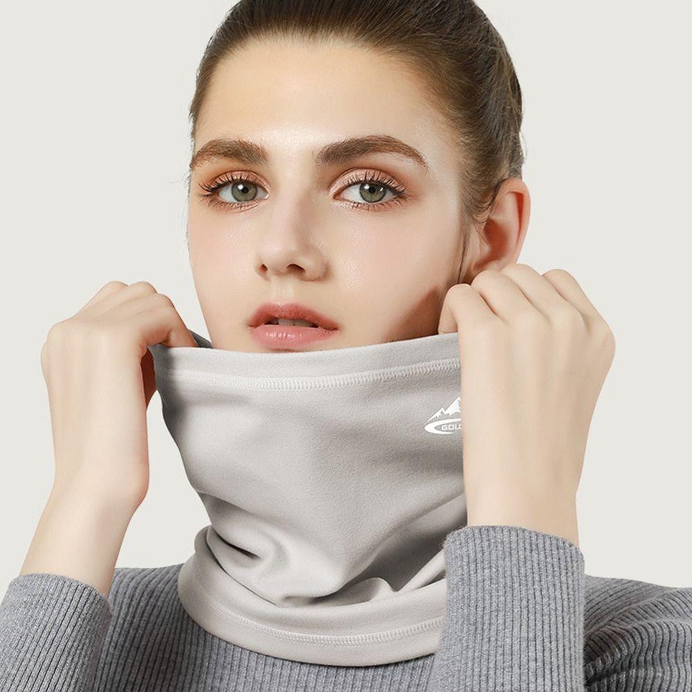 Thickening Neck Scarf Plush Neck Warmer Windproof Headgear Cycling Scarf  Men Women