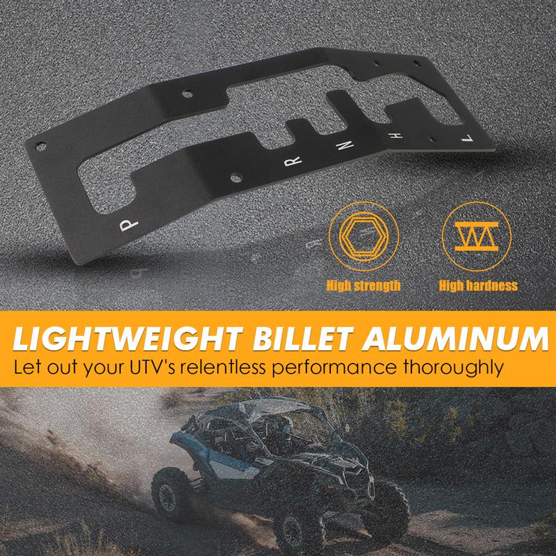 NICECNC For Canam Maverick X3 T5052 Billet Aluminum UTV X3 Shift Shifter Gate Plate Panel For Can Am Maverick X3 2017-2021