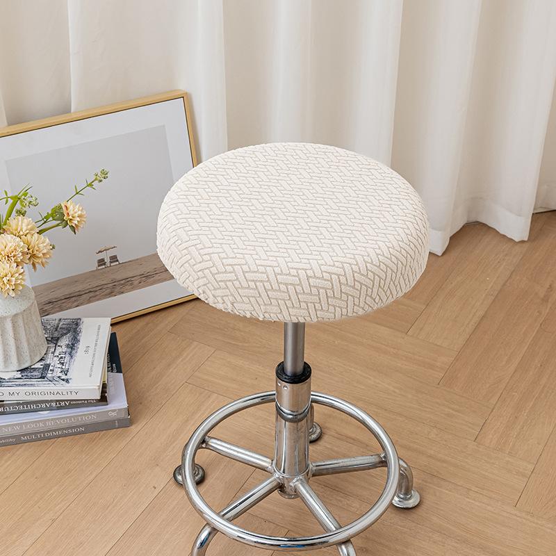 Round Stool Cover Hairdressing Rotary Chair Cover Bar Stool Cushion Lifting Protective Cover Half-pack Chair Cover