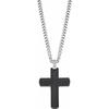 Колье - Lotus Style - LS2255-1/1 - Сталь - Подвеска Черный Крест - Men In Black