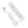 Встраиваемая сетевая планка 3 розетки 2 порта USB A 1 порт USB C PD20W Настольная розетка со шнуром 1,5 м Стандартная